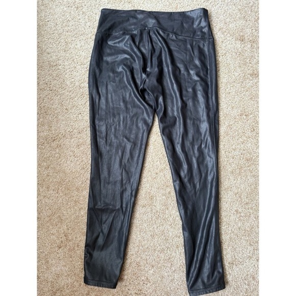 Time & Tru Faux Leather Legging Pants Womens XL 16-18 - Picture 2 of 3